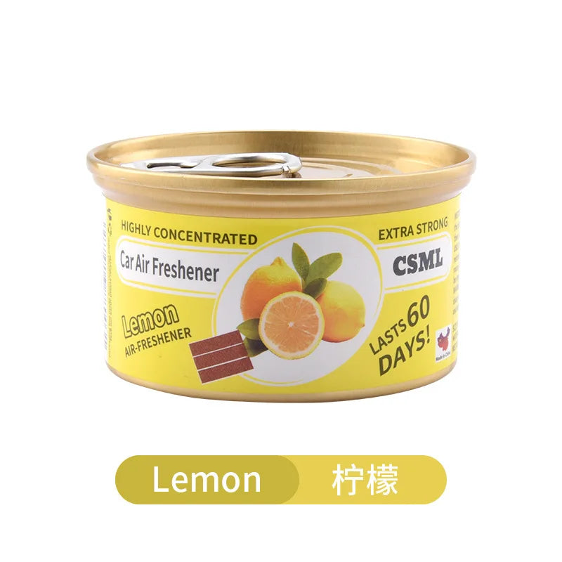 Best-Selling Wooden Block Canned Car Aromatherapy, Car Fragrance Paste, Deodorizing Air Freshener, High-End Solid Perfume