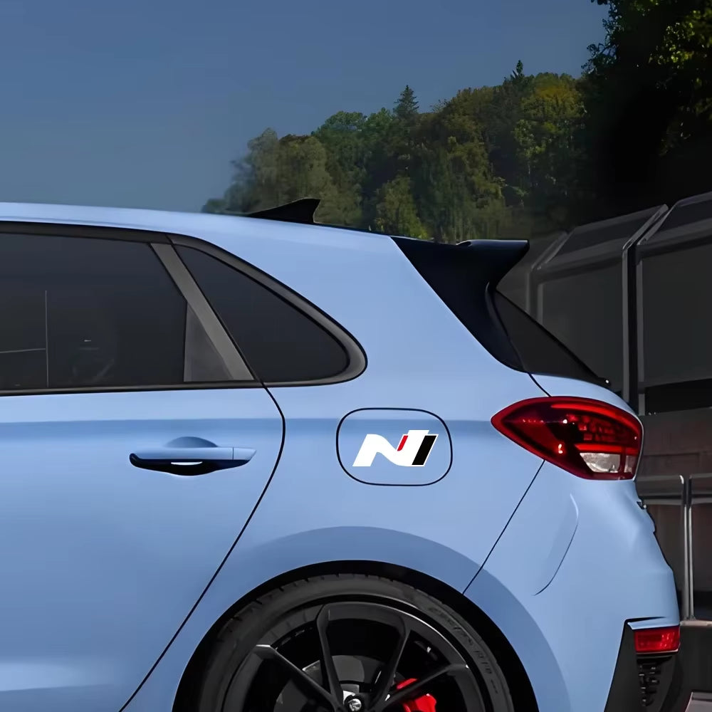 10X4.2Cm N Performance Logo Car Sticker for Hyundai I30N I20 N ELANTRA IONIQ 5 N Racing Vinyl Decor Decal Car Tuning Accessories