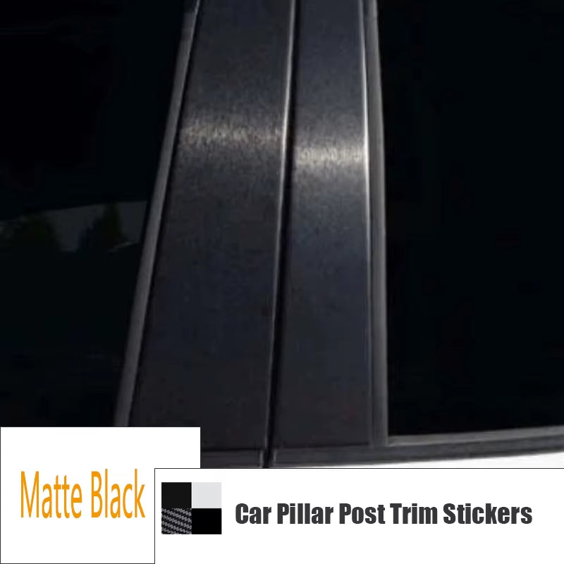 6Pcs for Dodge Dart / Fiat Viaggio 2013-2016 Car Pillar Posts Decor Stickers Accessories Door Window BC Column Exterior Trims