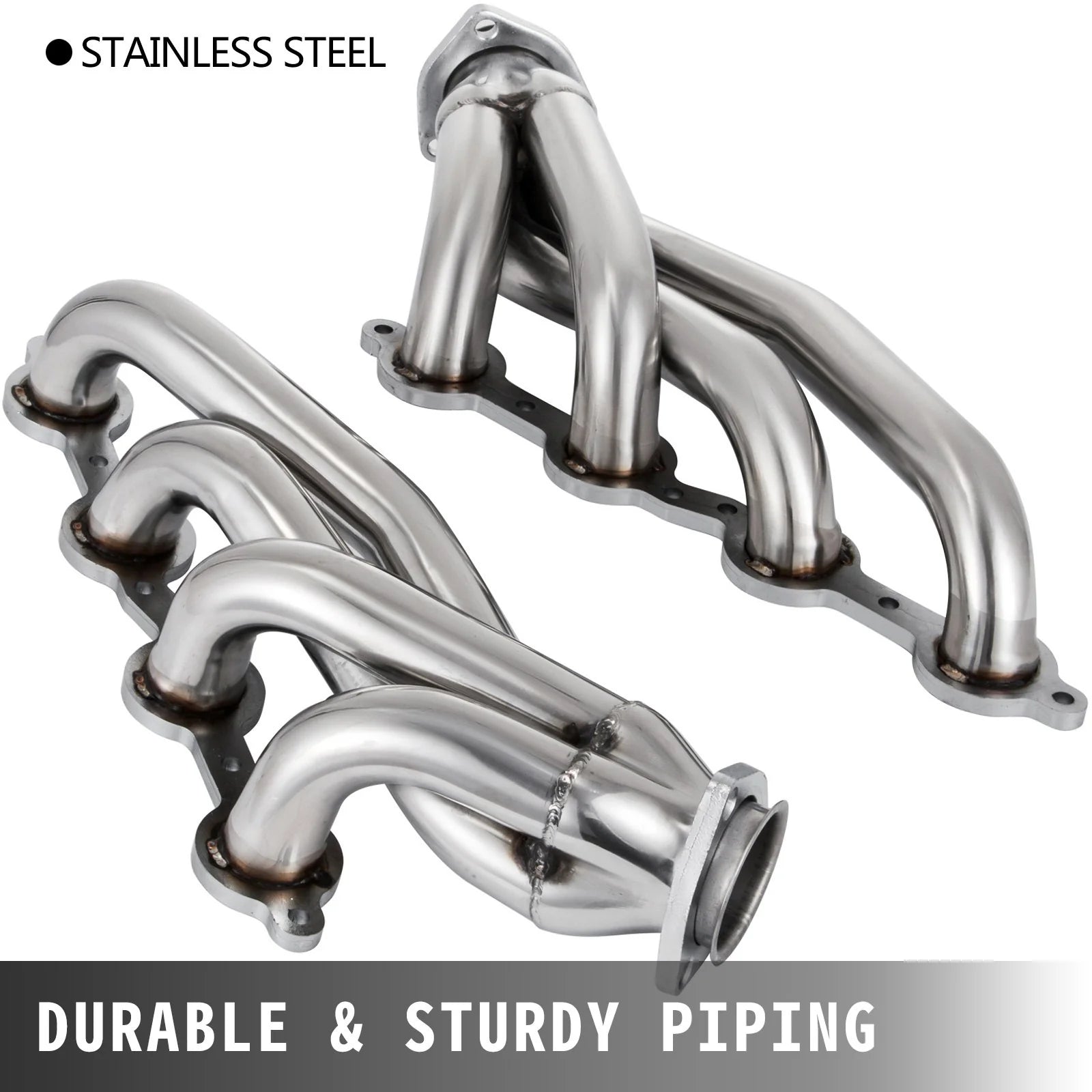 VEVOR Exhaust Header Set 1 5/8 Exhaust Turbo Headers, Stainless Steel Exhaust Manifold Headers, Shorty Engine Conversion LS Swap Exhaust Headers for Chevy LS1 LS2 LS3 LS6 LS10 Suv/Truck Car