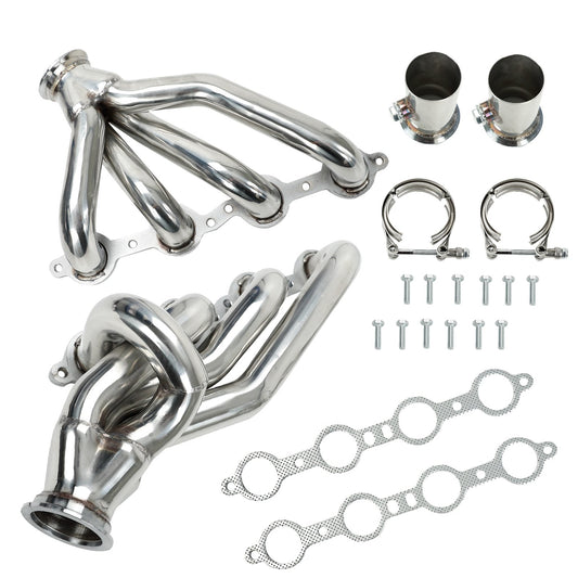 Exhaust Header for LS Swap S10 LS1 LS2 LS3 LS6 Bel Air Camaro Nova Ban the Sale of Amazon&Temu