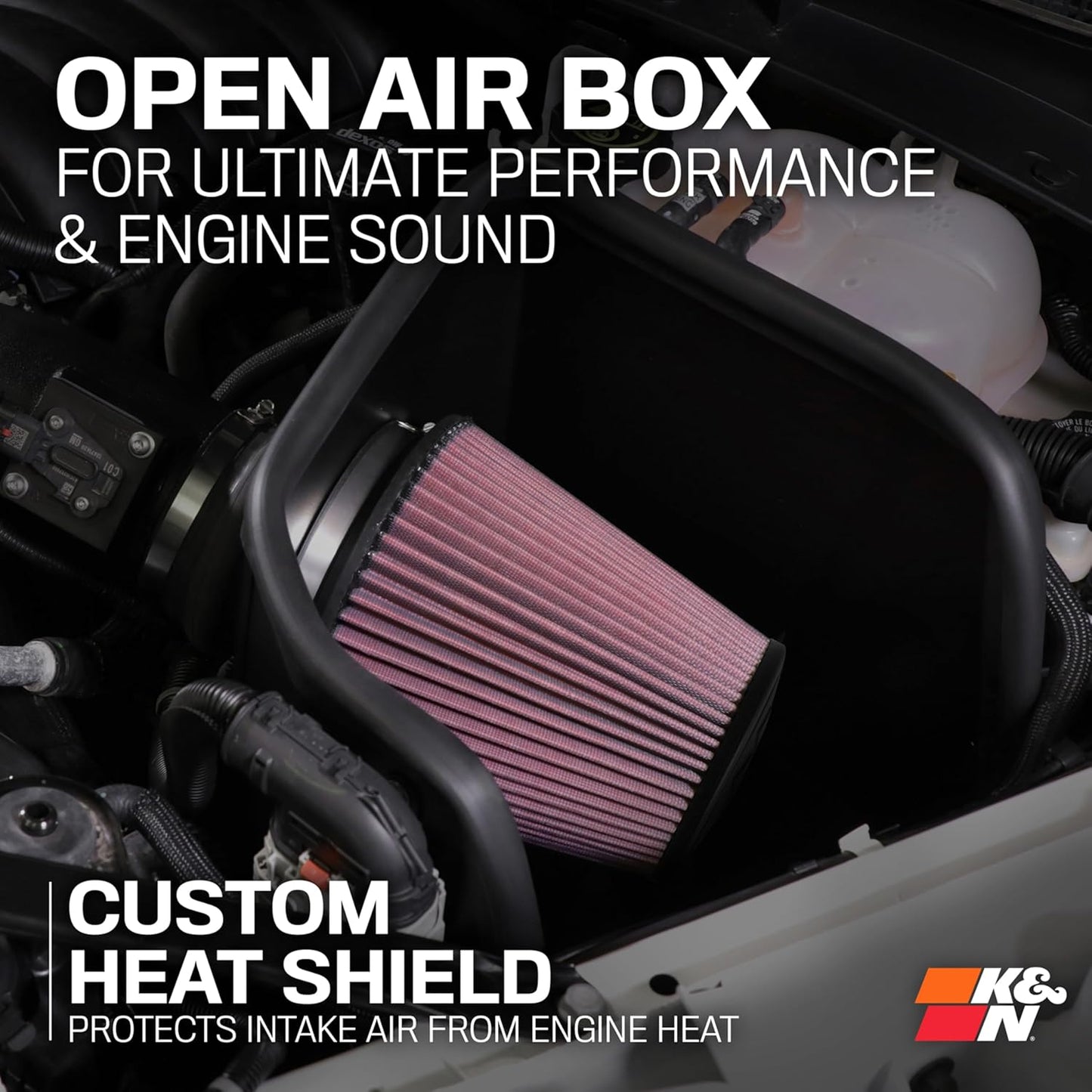 Cold Air Intake System: High-Flow Air Filter, Increase Performance & Towing: Compatible with 2007-2010 Chervlot/Gmc: Silverado 2500 & 3500, Sierra 2500 & 3500, 57-3066