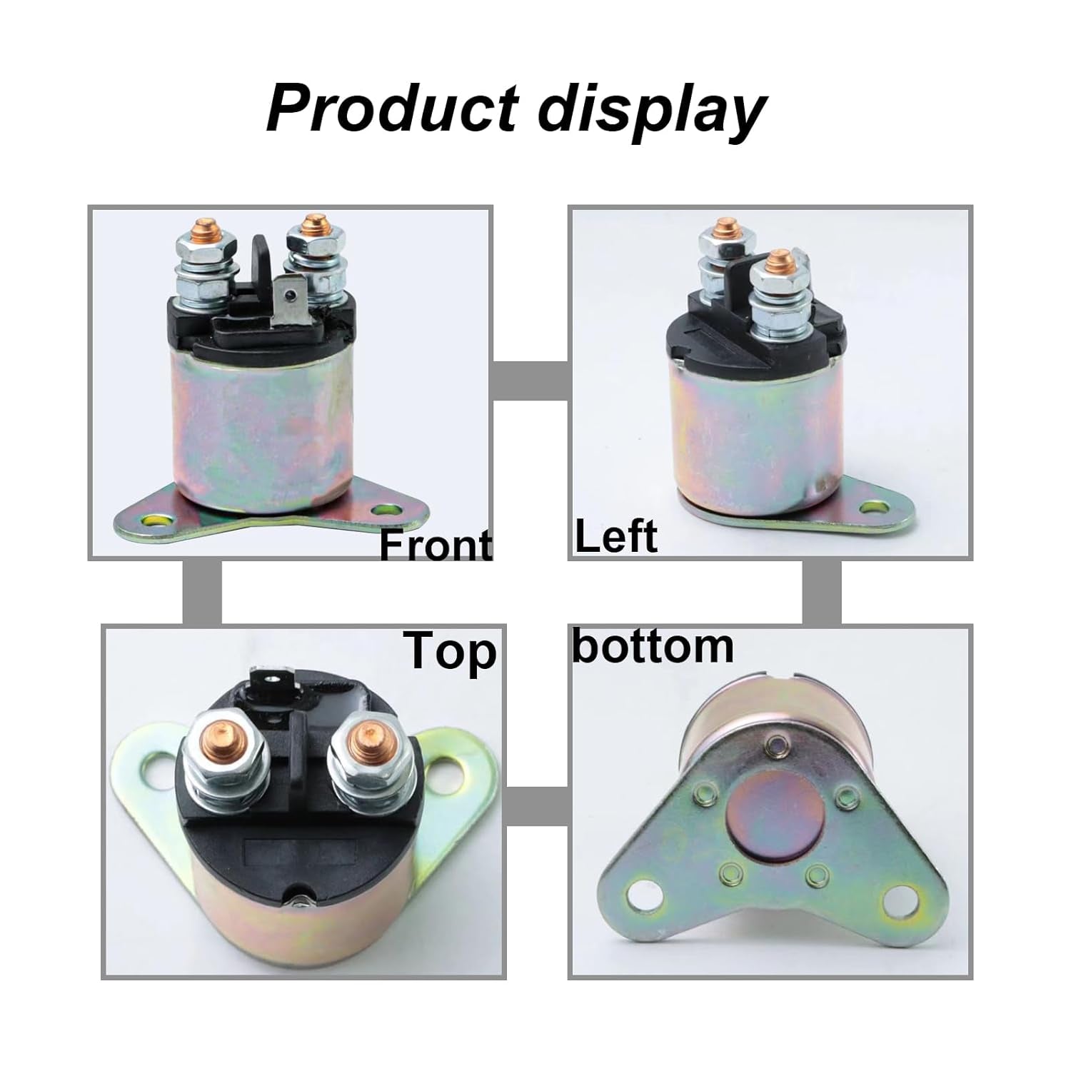 Motor Solenoid Starter Relay Compatible with Honda GX390 GX340 Compatible with Champion 5000 6000 7500 8000W Generator Motor Solenoid Starter 11HP 13HP 396Cc 420Cc Solenoid Starter Relay