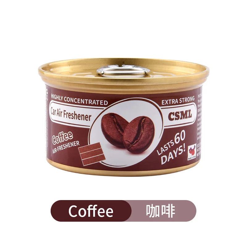 Best-Selling Wooden Block Canned Car Aromatherapy, Car Fragrance Paste, Deodorizing Air Freshener, High-End Solid Perfume
