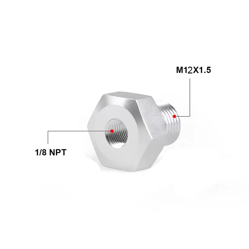 Oil Pressure Sensor M12*1.5 Adapter to 1/8 NPT Port Fitting for LS Engine Swap LS1 LSX LS3