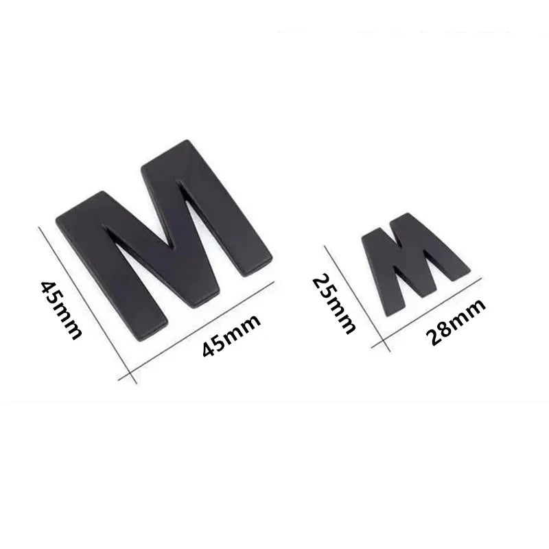3D Metal DIY Letters Alphabet Emblem Numbers English Labeling Car Trunk Logo Sticker Digital Decal Badge Accessories Motorcycle