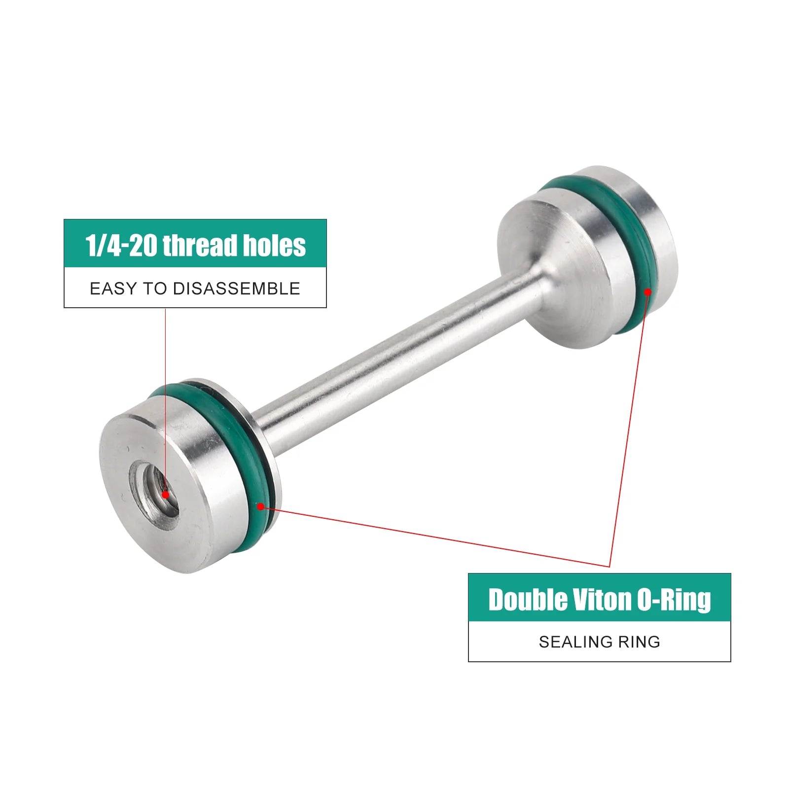 LS Engine Billet Aluminum Oil Diverter Barbell Galley Plug Compatible with GM Gen III & IV LS Engines W/Double O Rings Fits Select: 1999-2021 CHEVROLET SILVERADO, 2010-2018 GMC SIERRA