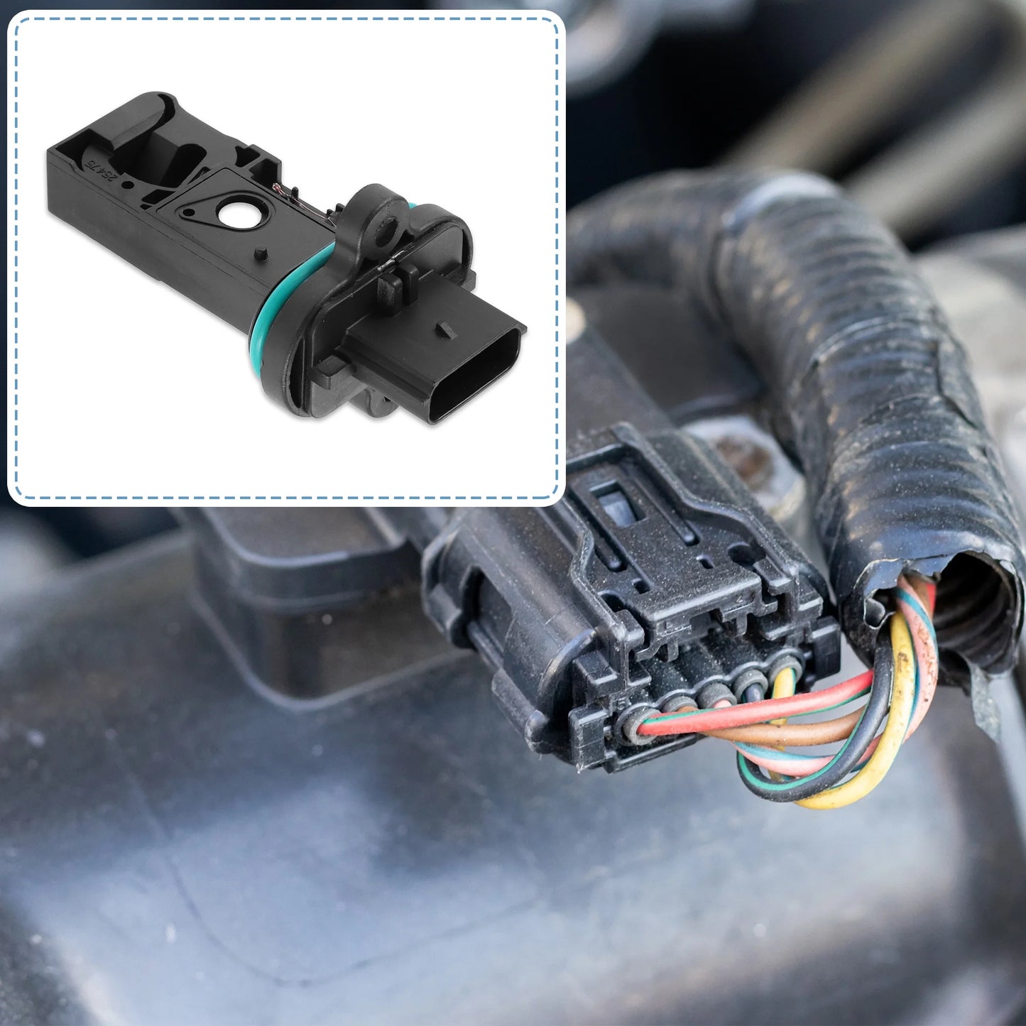 55498433 Car Mass Air Flow Sensor Meter MAF Sensor Airflow Replacement for Chevrolet Cruze L, LS, LT