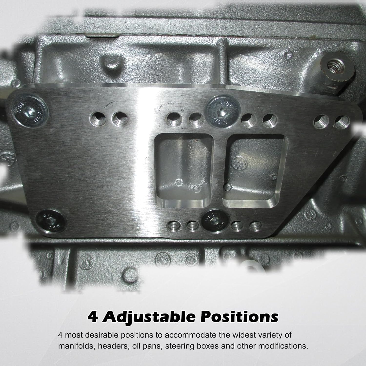 LS Swap Motor Mount Adapter Plates, Adjustable Bracket for LS1 LS2 LS3 LS6 LQ4 L