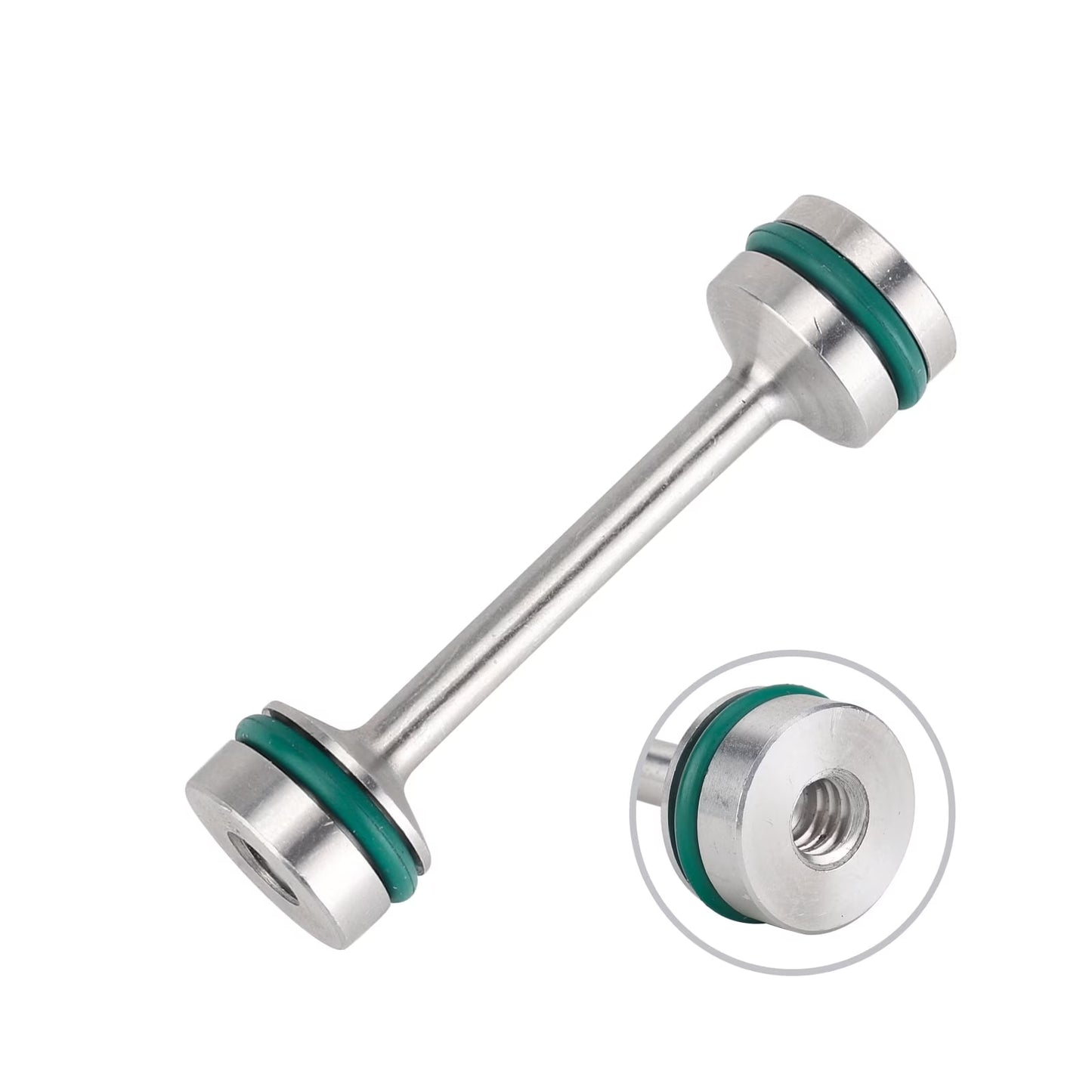 LS Engine Billet Aluminum Oil Diverter Barbell Galley Plug Compatible with GM Gen III & IV LS Engines W/Double O Rings Fits Select: 1999-2021 CHEVROLET SILVERADO, 2010-2018 GMC SIERRA