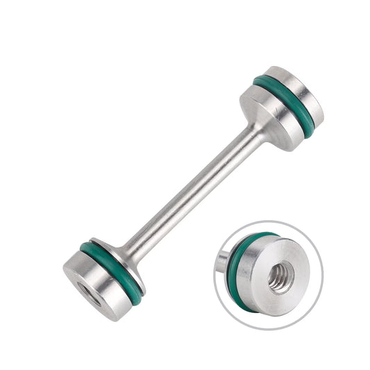 LS Engine Billet Aluminum Oil Diverter Barbell Galley Plug Compatible with GM Gen III & IV LS Engines W/Double O Rings Fits Select: 1999-2021 CHEVROLET SILVERADO, 2010-2018 GMC SIERRA