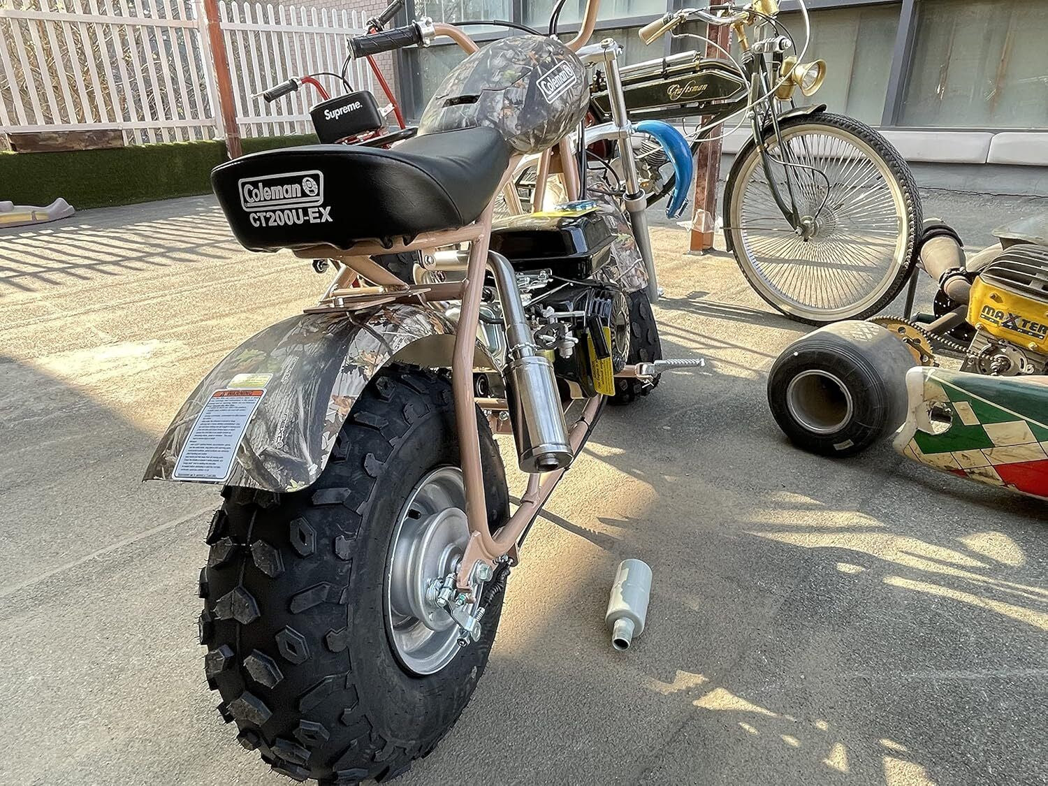 Exhaust Muffler for Coleman CT200U-EX Bt200X Coleman Ct100U / Cc100X Mini Bike
