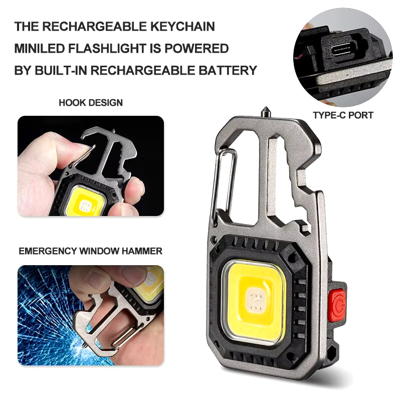 Compact Ultra Bright Mini LED Keychain Flashlight - Portable and Powerful!