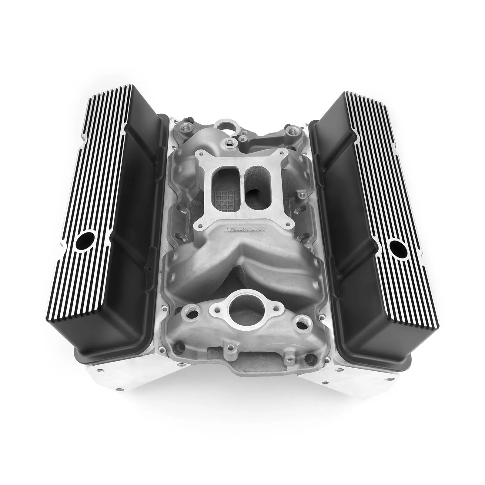 1-435-006 Compatible with Chevy SBC 350 Straight Cylinder Head Top End Engine Combo Kit [Hydraulic Roller Tappet]