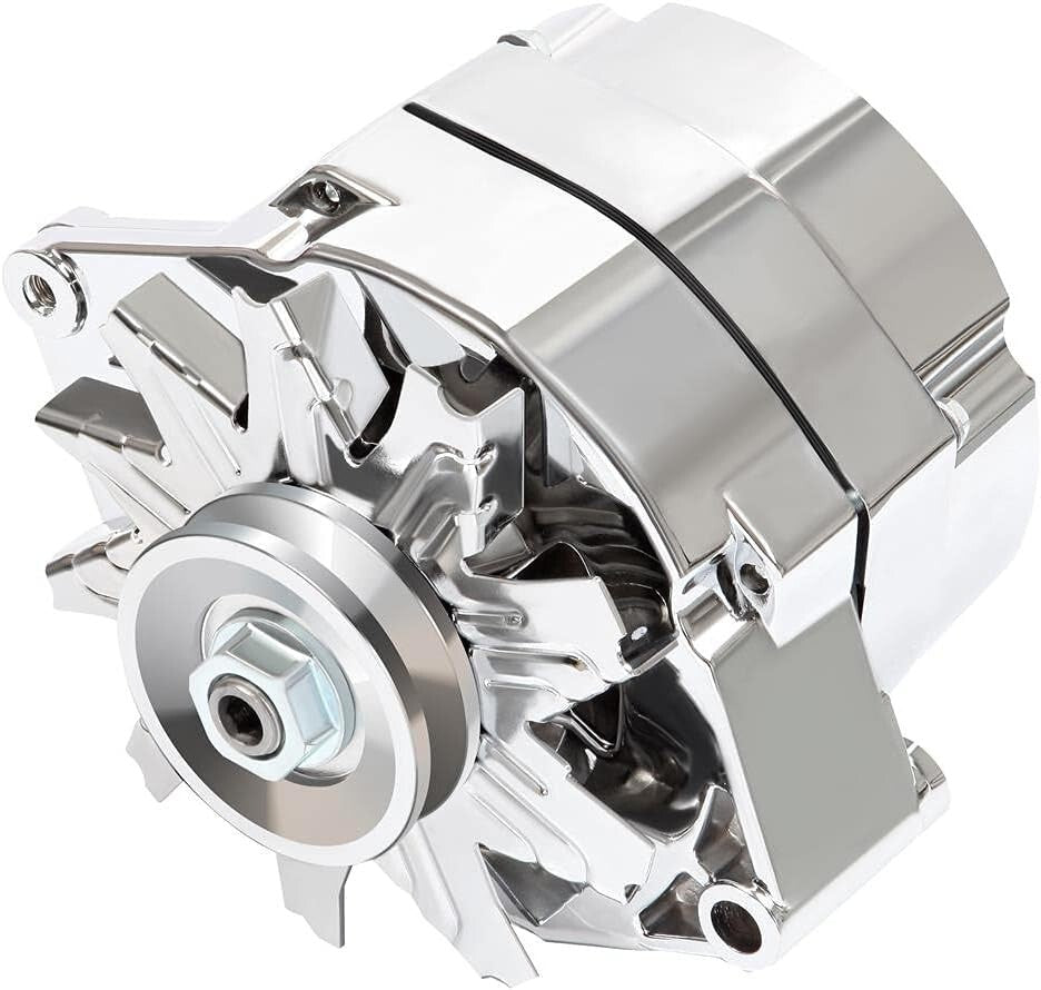 Automotive Alternator Compatible for 120Amp Chrome 1 Wire GM 305 350 BBC SBC NEW
