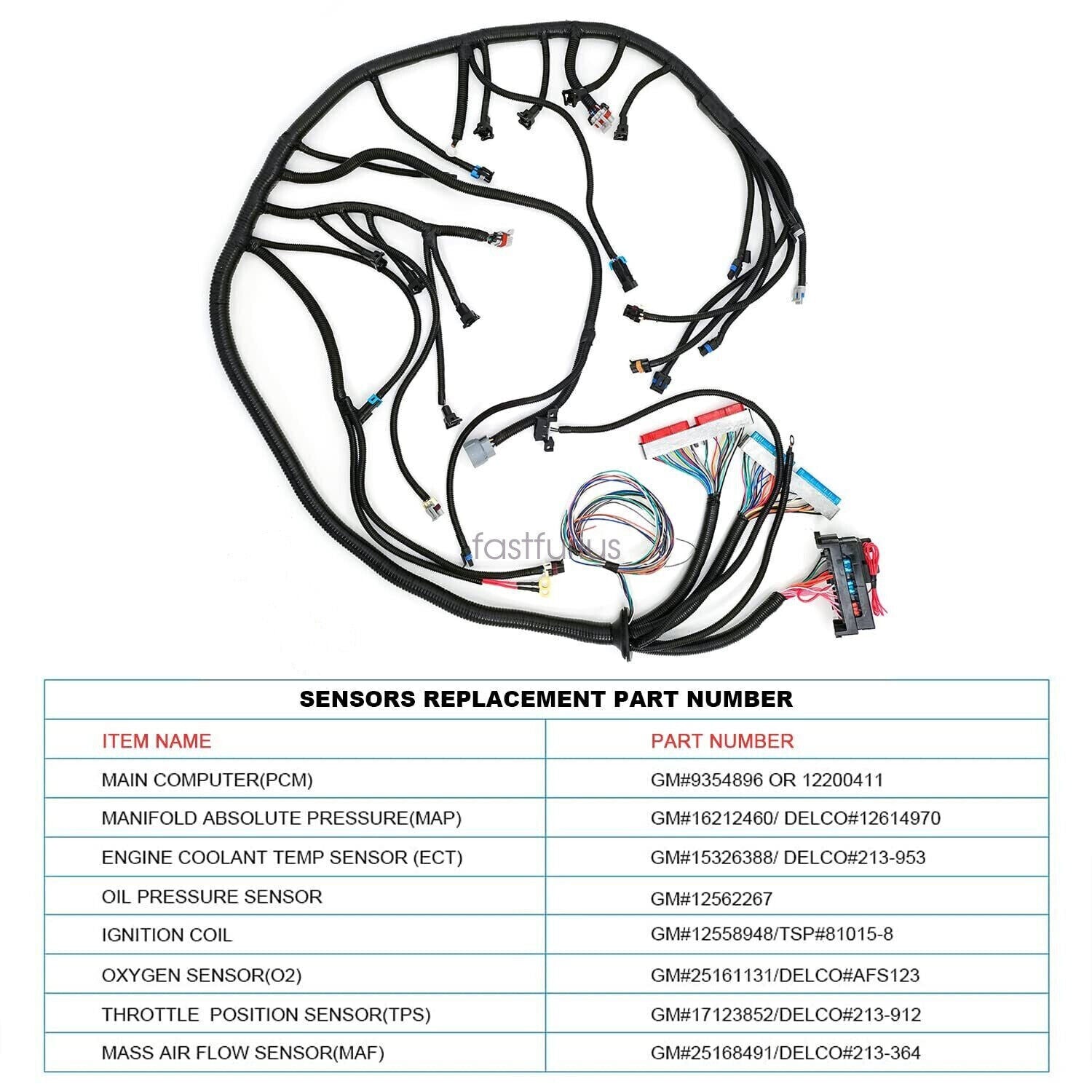 LS1 4L60E Stand Alone Harness for LS SWAP 4.8 5.3 6.0 97-06 Drive by Cable DBC