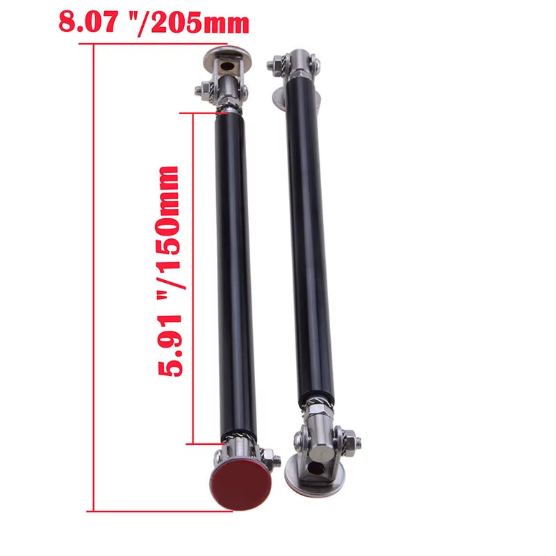 Universal Car Splitter Rods Racing Adjustable Front Bumper Lip Support Tie Bar Kit Saving Drilling Hole 75Mm/100Mm/150Mm/200Mm