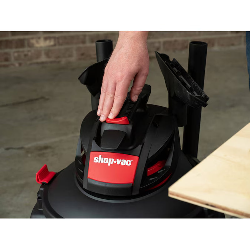 12-Gallon 6.0 HP Corded Wet/Dry Shop Vacuum with Accessories Included