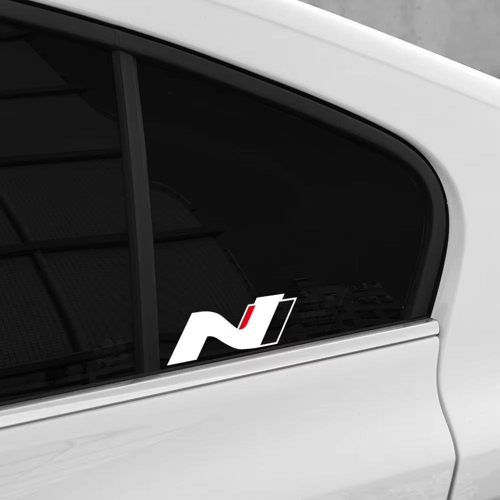 10X4.2Cm N Performance Logo Car Sticker for Hyundai I30N I20 N ELANTRA IONIQ 5 N Racing Vinyl Decor Decal Car Tuning Accessories