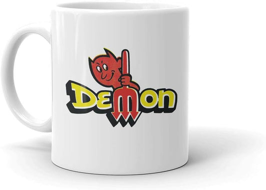 Retro Demon White Mug - 11 Oz