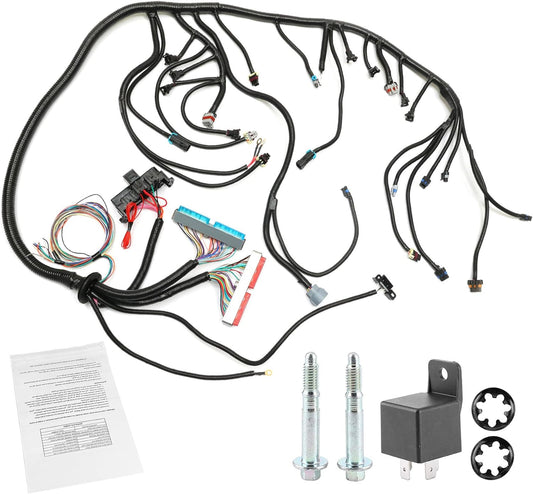 Standalone Wiring Harness, 4L60E DBC, Red/Blue PCM, Compatible with 1997-2006 GM