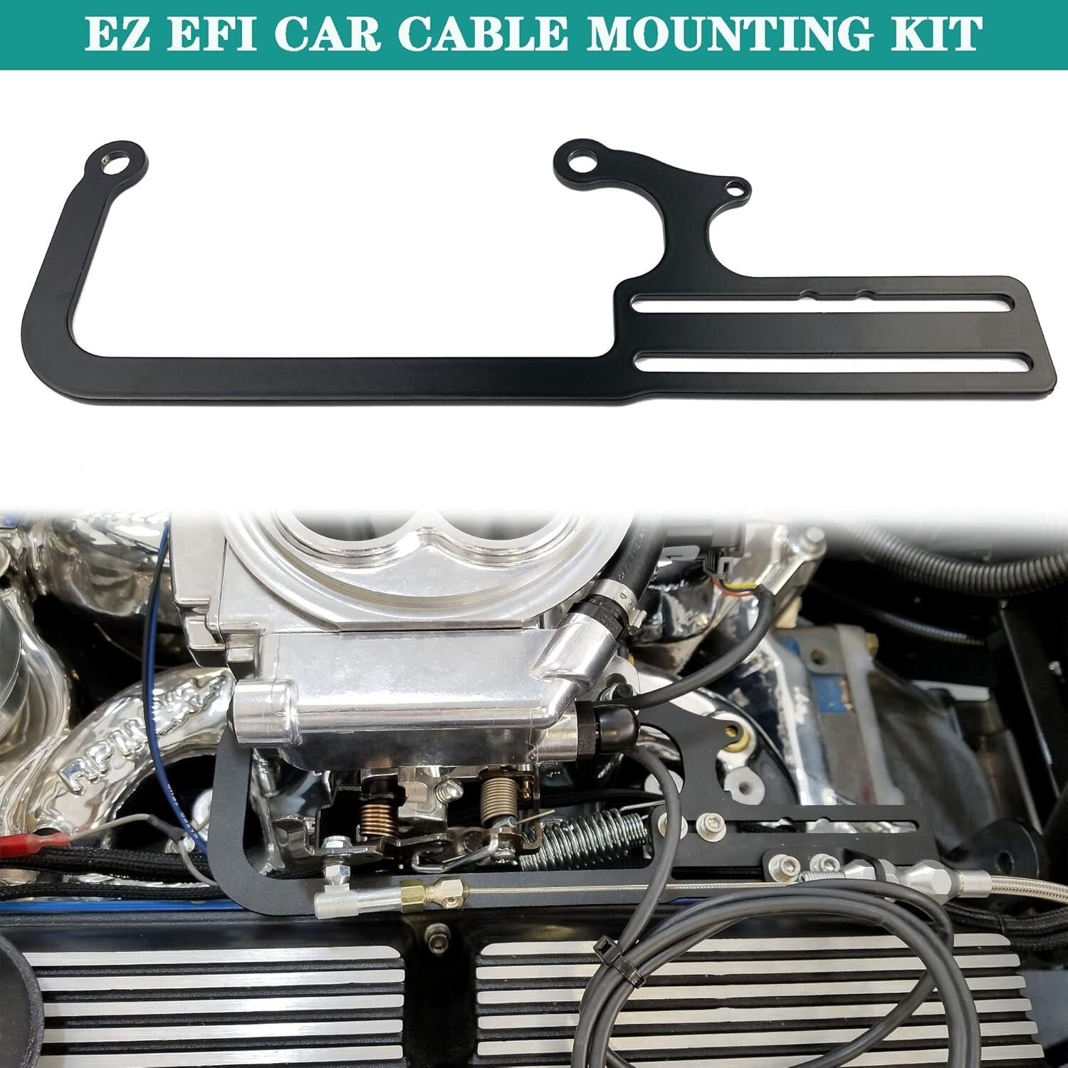Cable Mount Bracket Kit Fit TV Holley Carb Sniper EFI Throttle Edelbrock Fitech