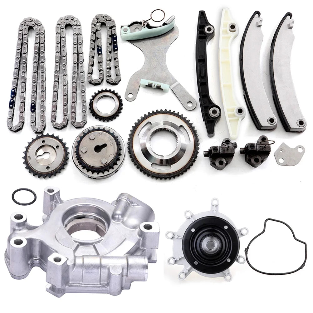 Oil Pump Water Pump Timing Chain Compatible for 2004-2010 for Dodge Dakota, 2004-2009 for Dodge Durango