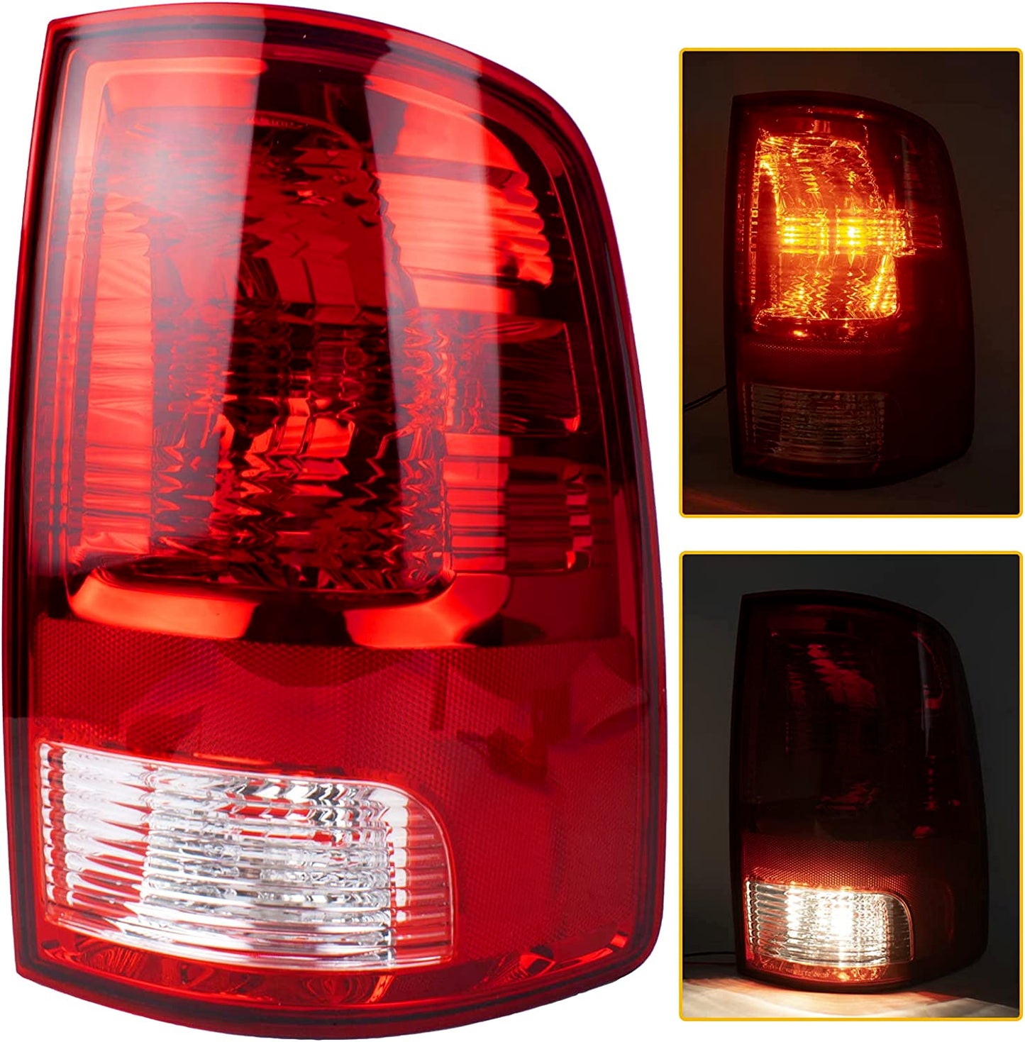 Left Side Tail Light Compatible with 2009-2018 Dodge Ram 1500 2500 3500 - Bulb I