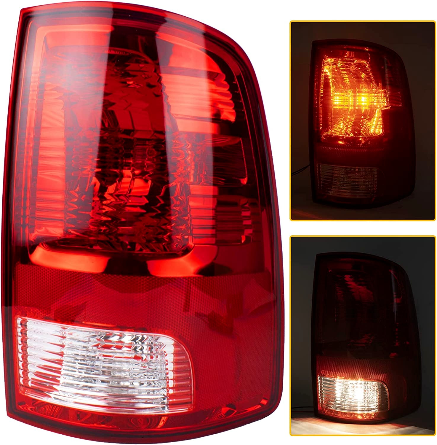 Left Side Tail Light Compatible with 2009-2018 Dodge Ram 1500 2500 3500 - Bulb I