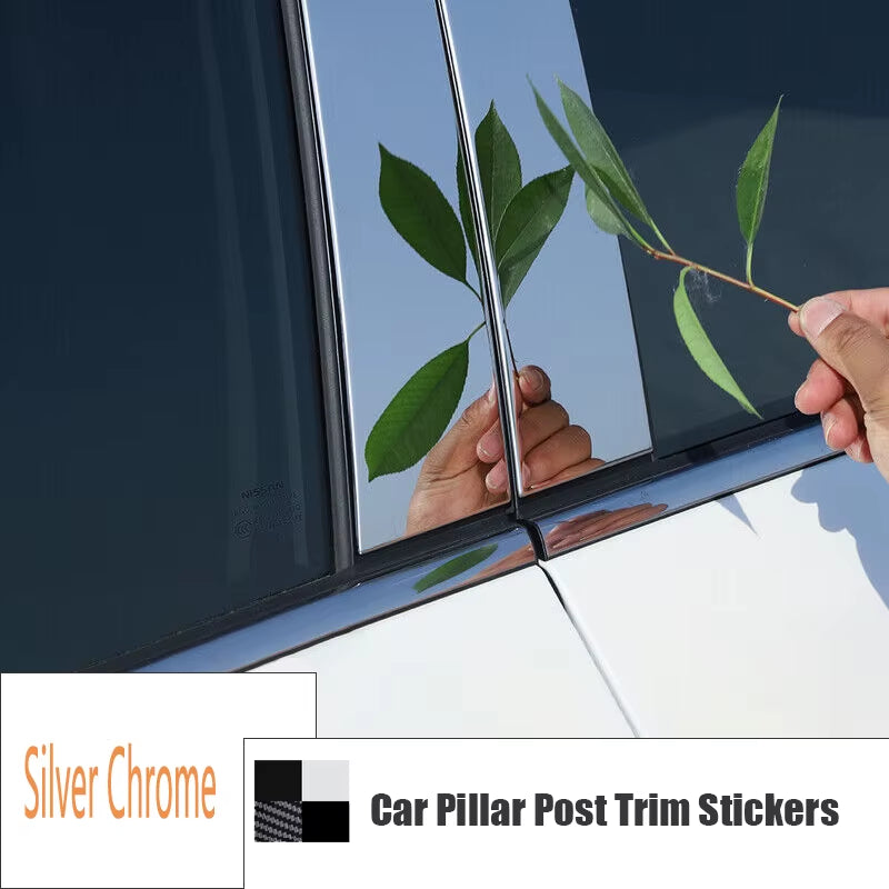 6Pcs for Dodge Dart / Fiat Viaggio 2013-2016 Car Pillar Posts Decor Stickers Accessories Door Window BC Column Exterior Trims