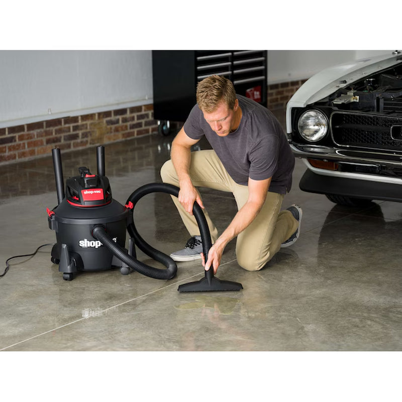 6-Gallon 3.5 HP Corded Wet/Dry Shop Vacuum with Accessories Included