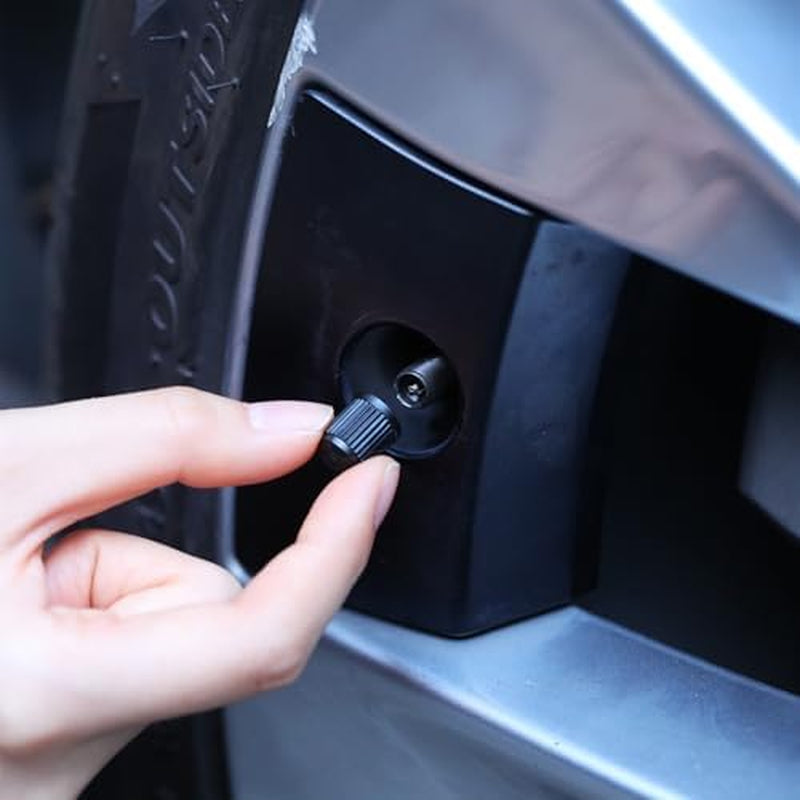 20 Pcs Tire Valve Stem Caps Car Tire Caps Plastic Universal Black Valve Stem Covers for Bike Bicycle Cars SUV Trucks Motorcycles (Black)