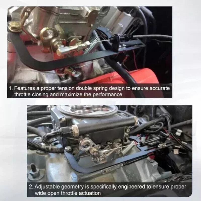 Cable Mount Bracket Kit Fit TV Holley Carb Sniper EFI Throttle Edelbrock Fitech
