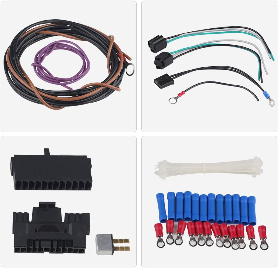 WMPHE 21 Circuit Wiring Harness Long Wires Painless Wiring Harness Kit 18 Fuses