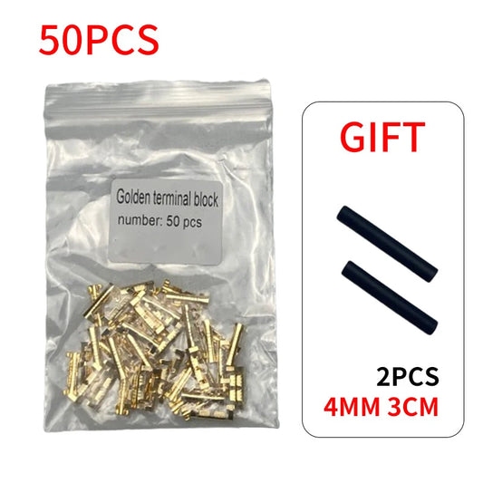 Versatile U-Type Terminal Block Connectors - Available in 50, 100, or 200 Pcs for Secure Connections (0.3 to 1.5mm²)
