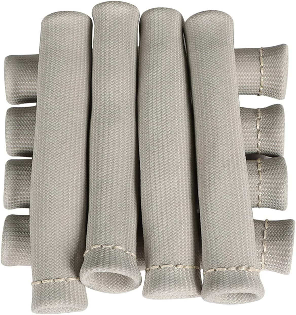 8 PCS Gray 1200° Spark Plug Wire Boots Heat Shield Protector Sleeve Replacement for SBC BBC