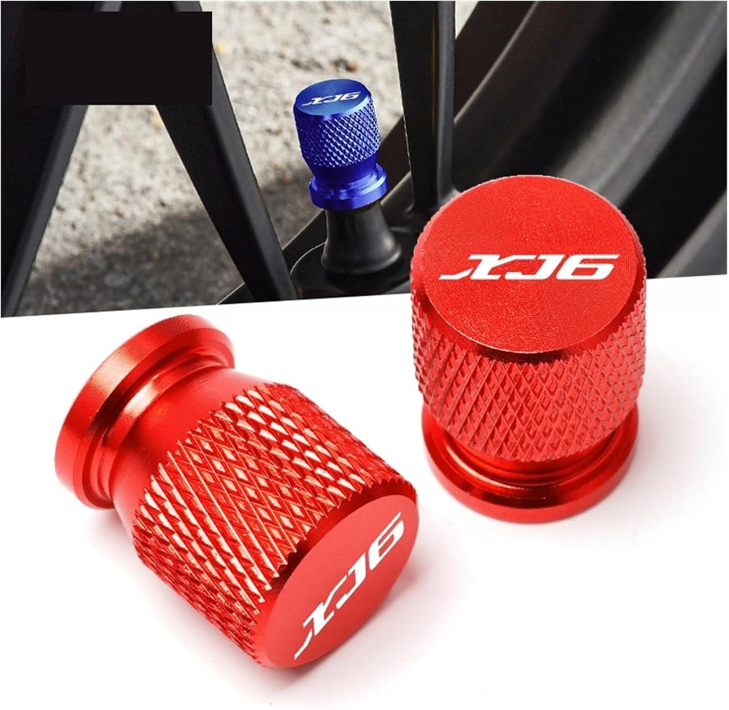 2Pcs Compatible with XJ6 N 2009-2015 2014 2013 2012 Motorcycle Accessories Wheel Tire Valve Caps Aluminum Airtight Cover(Orange)
