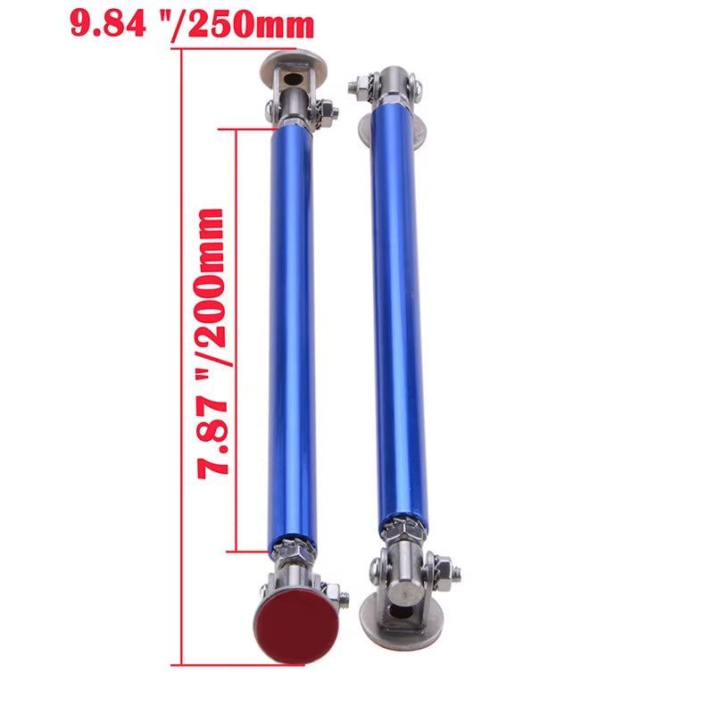 Universal Car Splitter Rods Racing Adjustable Front Bumper Lip Support Tie Bar Kit Saving Drilling Hole 75Mm/100Mm/150Mm/200Mm