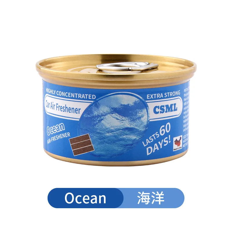 Best-Selling Wooden Block Canned Car Aromatherapy, Car Fragrance Paste, Deodorizing Air Freshener, High-End Solid Perfume