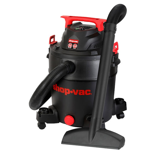12-Gallon 4.5 HP Corded Wet/Dry Shop Vacuum with Accessories Included