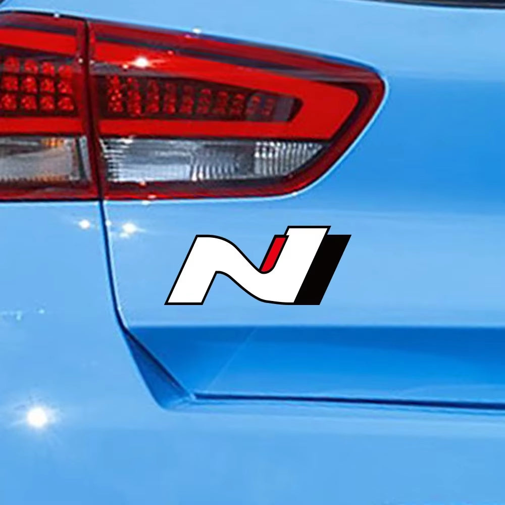 10X4.2Cm N Performance Logo Car Sticker for Hyundai I30N I20 N ELANTRA IONIQ 5 N Racing Vinyl Decor Decal Car Tuning Accessories