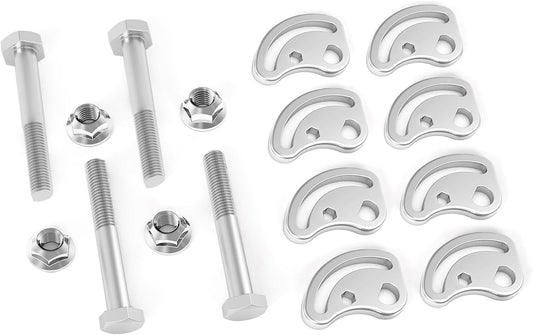 Camber Kit Fit for Chevrolet Silverado GMC Sierra Express Suburban 1500 2500 Yukon Tahoe Cadillac Escalade Hummer H2, 4PCS Camber Bolt ±1.5 Degree, Upper Control Arm Suspension Kit